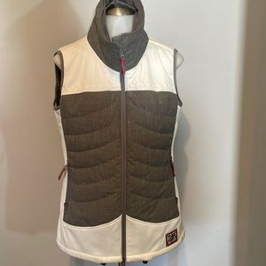 Alp-n-Rock Ladies Geneva Down Puffer Vest -Grey/White- size 4